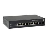 LevelOne GEP-1051 Géré L2/L3/L4 Gigabit Ethernet (10/100/1000) Connexion Ethernet, supportant l'alimentation Via ce Port (PoE) Noir