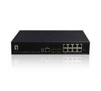 Level One Commutateur réseau L2 géré GEP-1061 – 10 ports Gigabit, 8 PoE, SFP, 180 W
