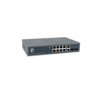 LevelOne Switch 10x GE GEP-1221 2xGSFP 19 15