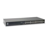 LevelOne GEP-2681 Géré L3 Gigabit Ethernet (10/100/1000) Noir Connexion Ethernet, supportant l'alimentation via ce port (PoE) - Commutateurs réseaux (Géré, L3, Gigabit Ethernet (10/100/1000), Connexion Ethernet, supportant l'alimentation via ce port (PoE), Grille de montage)