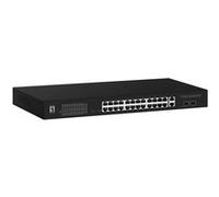 LevelOne GEP-2841 commutateur réseau Géré L2 Gigabit Ethernet (10/100/1000) Connexion Ethernet, supportant l'alimentation via ce port (PoE) 1U Noir G