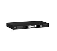 LevelOne GEP-2841 Commutateur Smart Gigabit 28 Ports, 2 Liaisons Montantes SFP, 2 RJ45, 24 Sorties PoE, 375 W Power Budget