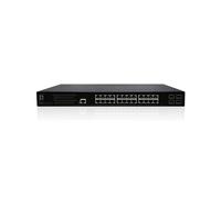 LevelOne GEP-2861 : Switch Géré L2 24 ports Gigabit Ethernet PoE 4 SFP, 56 Gbit/s, 1U, Budget PoE 390W, VLAN, QoS, Montage Rack, Noir