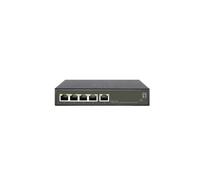 LevelOne GES-2105P Commutateur Géré L2 Gigabit Ethernet 5 ports RJ45 (4 PoE+) 10/100/1000, QoS, VLAN, 10Gbps, PoE 60W, IEEE 802.3af/at/az/u/x
