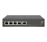 LevelOne GES-2105P commutateur réseau Géré L2 Gigabit Ethernet (10/100/1000) Connexion Ethernet, supportant l'alimentation via ce port (PoE) Noir G