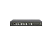 LevelOne GES-2110 Commutateur Géré L2 Gigabit Ethernet 8 ports RJ-45 + 2 ports Combo SFP, QoS, VLAN, 20 Gbit/s, IGMP, Boîtier Noir, Sans Ventilateur