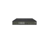 LevelOne GES-2110P Commutateur Géré L2 Gigabit Ethernet 8 ports RJ45 PoE+ 2 SFP, 20 Gbit/s, QoS, VLAN, 130W PoE Budget, Sans ventilateur