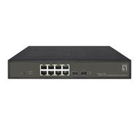 LevelOne GES-2110P commutateur réseau Géré L2 Gigabit Ethernet (10/100/1000) Connexion Ethernet, supportant l'alimentation via ce port (PoE) Noir