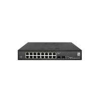 LevelOne GES-2118 commutateur réseau Géré L2 Gigabit Ethernet (10/100/1000) Noir