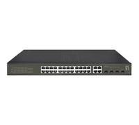 LevelOne GES-2128P commutateur réseau Géré L2 Gigabit Ethernet (10/100/1000) Connexion Ethernet, supportant l'alimentation via ce port (PoE) Noir Noir G