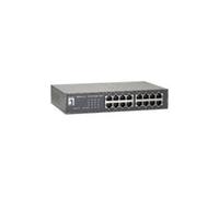 LevelOne GEU-1621 - commutateur - 16 ports - non géré - Montable sur rack, fixation murale