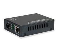 LevelOne GVT-2012 convertisseur de support réseau 1000 Mbit/s Noir