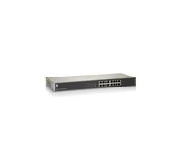LevelOne GSW-1657 Commutateur 16 ports Gigabit Ethernet 10/100/1000 Non-géré, Boîtier Métal, QoS, Jumbo Frames 10K, MAC 8K, Noir/Gris