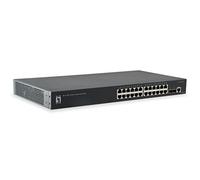 LevelOne GTL-2661 Géré L2 Gigabit Ethernet (10/100/1000) Connexion Ethernet, supportant l'alimentation Via ce Port (PoE) Noir