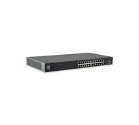 LevelOne GTL-2661 Switch Gigabit Ethernet L2 Géré 24 RJ-45 + 2 SFP+ - 88 Gbit/s, 16K MAC, QoS, VLAN, IPv4/IPv6, Montage en Rack