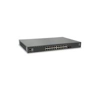 LevelOne GTL-2891 Commutateur Géré L3 Gigabit Ethernet 24 ports RJ45 + 2 SFP+ 10G, QoS, VLAN, Agrégation liens, IPv4/IPv6, 128 Gbit/s, Montage Rack