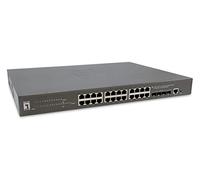 Level One commutateur réseau GTP-2871 géré L3 Gigabit PoE 28 ports Gris
