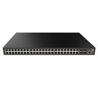 LevelOne Commutateur PoE géré L3 Lite GTP-5271 – 52 ports, 48 PoE, 4 x 10GbE SFP+, 400 W – Gris