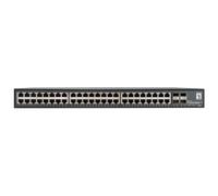 Level One Commutateur réseau Gigabit non géré GTU-5211 48 ports RJ45 + 4 SFP+ 10G Noir