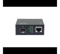 LevelOne GVM-2000 convertisseur réseau 1000 Mbit/s 10/100/1000Base-T vers 100/1000Base-X SFP noir 5V/2A 19W