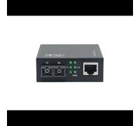 LevelOne GVM-2002 convertisseur réseau 1000Base-T vers fibre monomode 1310nm SC 20km IEEE 802.3ab/u/az noir