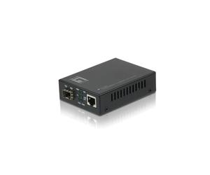 LevelOne GVT-2000 Convertisseur de média Gigabit Ethernet 10/100/1000Base-T vers Fibre Multimode, Port SFP, Jumbo Frame 9K, LFP, -10°C~55°C