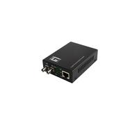 LevelOne GVT-2003 Convertisseur Media Gigabit 1000Base-LX/SX vers 10/100/1000Base-T, Monomode 1310nm, ST, Distance 20km, IEEE 802.3/u/z/ab