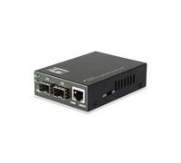 LevelOne GVT-2011 Convertisseur Media Gigabit Ethernet 10/100/1000Base-T vers 1000Base-X SFP, Jumbo Frames 9000, Auto MDI/MDI-X, gris
