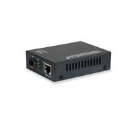 LevelOne GVT-2012 convertisseur de support réseau 1000 Mbit/s Noir