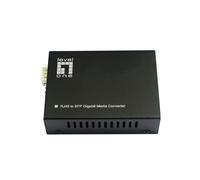 LevelOne GVT-2015 Convertisseur Media Gigabit Ethernet, SFP Multimode/Monomode, 1x RJ45 1000BASE-T, PoE+ 60W, IEEE 802.3af/at/bt, Noir