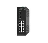 Level One Switch industriel Hilbert 10 ports Smart Lite, 8 x RJ45 Gigabit, 2 x SFP Gigabit