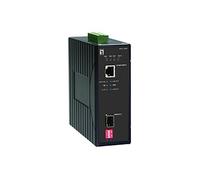 Levelone iec-2000 1000mbit s noir convertisseur de support réseau (555521)