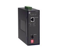 LevelOne IEC-2000 Convertisseur de Media Gigabit Ethernet, 1xRJ45 1000Base-TX vers 1xSFP, Auto-MDI/MDIX, -40°C à 75°C, Boîtier IP30, DIN-rail