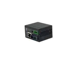 LevelOne IEC-4001 Convertisseur de média 100Base-TX vers 100Base-FX Multimode SC, 2km max, 1 port RJ45, Alimentation 12-60V, -40°C à 75°C