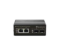 LevelOne IGP-0431 commutateur réseau Gigabit Ethernet (10/100/1000) Connexion Ethernet, supportant l'alimentation Via ce Port (PoE) Noir