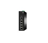 LevelOne IGS-2105 : Switch Géré L2 Gigabit 5 ports RJ45, 1 Uplink, 10 Gbps, QoS, VLAN, IGMP, Montage Rail DIN, -40°C à 75°C
