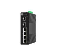 LevelOne IGS-2106P Hilbert Commutateur Industriel Gigabit PoE Smart Lite à 6 Ports, 2 x SFP, 4 Sorties PoE, 802.3at/AF PoE