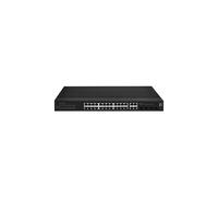 LevelOne IGS-2128 Switch Géré L2 Gigabit Ethernet 28 ports RJ-45 (24 x 10/100/1000, 4 x Combo SFP), QoS, VLAN, 56 Gbit/s, montage rack