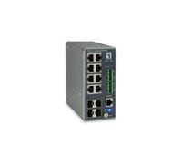 LevelOne IGU-1271 Commutateur Géré L3 Gigabit Ethernet 8 ports RJ45 + 4 ports SFP, 24 Gbit/s, VLAN, SNMP, Température -40°C à 75°C