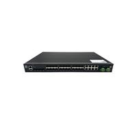 LevelOne IGU-2872 Commutateur Géré L2+ avec 20 SFP, 8 Combo SFP, 1 RJ45 Console, 1 USB 2.0, 68 Gbit/s, VLAN, QoS, Redondance d'Alimentation, IP40
