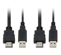 LevelOne KVM-0290 commutateur écran, Clavier et Souris Noir, Gris