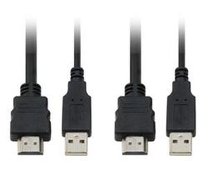 LevelOne KVM-0290 - Commutateur KVM - 2 x KVM port(s) - 1 utilisateur local - de bureau