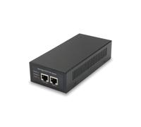 LevelOne POI-5001 Injecteur PoE Gigabit Ethernet, 2 ports RJ-45, IEEE 802.3af/at/bt, 60W, 56V, Noir, Adaptateur secteur 100-240V, RoHS
