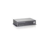 LevelOne POR-0100 Injecteur PoE & Répéteur Ethernet, IEEE 802.3x, Cat.5 Extension 100m, Alimentation PoE, 90x120x28mm, FCC/CE, 0-50°C