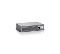 LevelOne POR-0102 Répéteur Réseau PoE 3 Ports RJ-45 10/100Base-T(X) Cat5, Extension 100m, IEEE 802.3af/x, Auto MDIX, Noir
