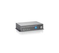 LevelOne POT-0110 Répéteur Réseau Ethernet 10/100Base-T(X) 60Mbps Full Duplex, PoE jusqu'à 15W, portée 400m (24 AWG), RJ45/RJ11, Noir