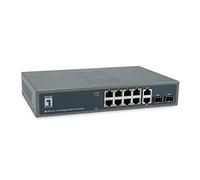LEVELONE GEP1221 - Commutateur, 12 ports, Gigabit Ethernet, PoE+, SFP