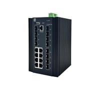 LevelOne Commutateur géré IGU-2072 - 8x1GbE RJ45, 8 SFP, 4 SFP+, IP40, Redondance DC 12-75V