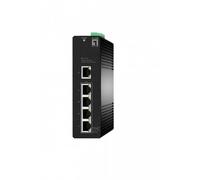Level One – Commutateur industriel IGS-2105P, 5 ports Gigabit PoE (4 PoE, 802.3at/af)