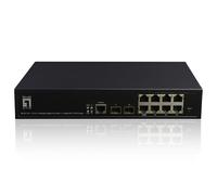 LevelOne Switch 8x GEP-1061 2xGSFP 19" 180W 8xPoE+